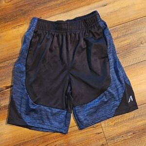 Boys Black and Blue Athletic Shorts